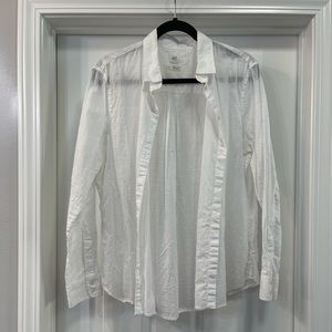 XL Gap white button up, EUC